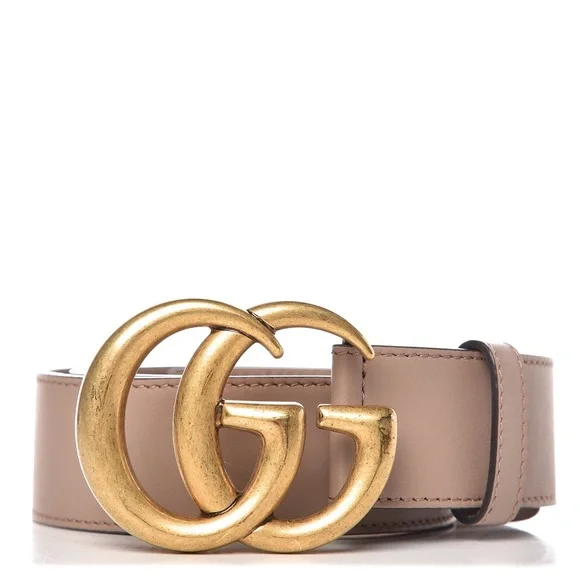 AUTHENTIC Gucci Moon Belt Gucci Moon Calfskin Torchon Double G 70 28 Belt Black  main image 2